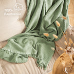 Musselin Tagesdecke - Weiß / 130x170cm Pure Label