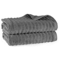 Duschtuch "Waves" - Anthrazit / 2x 70x140cm Pure Label