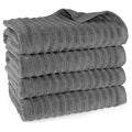 Duschtuch "Waves" - Anthrazit / 4x 70x140cm Pure Label