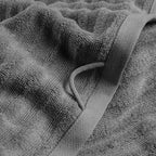 Handtuch Sets "Waves" - Anthrazit / 4x30x50 + 4x50x100 + 2x70x140 cm Pure Label