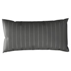 Kissenbezug Mako Satin mit Streifen - Anthrazit - 40x80
