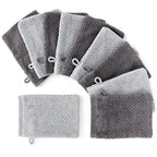 Handtuch Set "Popcorn" - Sableigrün / Stein / 2tlg. 2x70x140 cm Pure Label