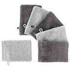 Handtuch Set "Popcorn" - Sableigrün / Stein / 2tlg. 2x70x140 cm Pure Label