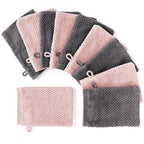 Handtuch Set "Popcorn" - Sableigrün / Stein / 2tlg. 2x70x140 cm Pure Label