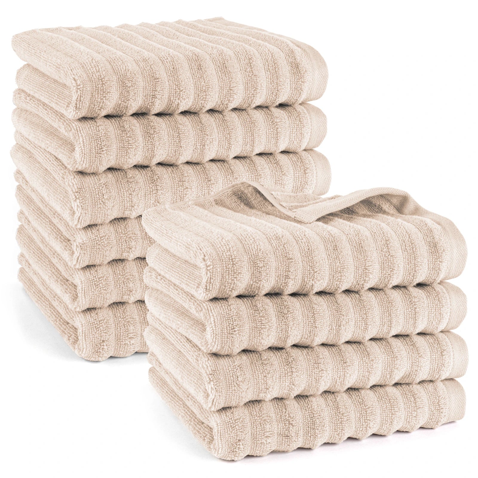 Handtuch "Waves" - Anthrazit / 4x 50x100cm Pure Label