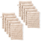Waschlappen "Waves" - Anthrazit / 4x 16x21cm Pure Label