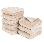 Gästehandtuch "Waves" - Beige / 8x 30x50cm Pure Label
