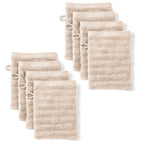 Waschlappen "Waves" - Anthrazit / 4x 16x21cm Pure Label