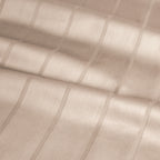Kissenbezug Mako Satin mit Streifen - Beige - 40x80