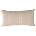 Kissenbezug Mako Satin mit Streifen - Beige - 40x80