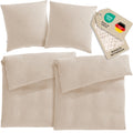 Musselin Bettwäsche Sets - Beige - 2x155x220 + 2x80x80 cm
