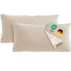Musselin Kopfkissenbezug - Beige - 40x80 cm