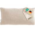 Musselin Kopfkissenbezug - Beige - 2x40x80 cm