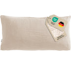 Musselin Kopfkissenbezug - Beige - 2x40x80 cm