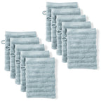 Waschlappen "Waves" - Anthrazit / 4x 16x21cm Pure Label