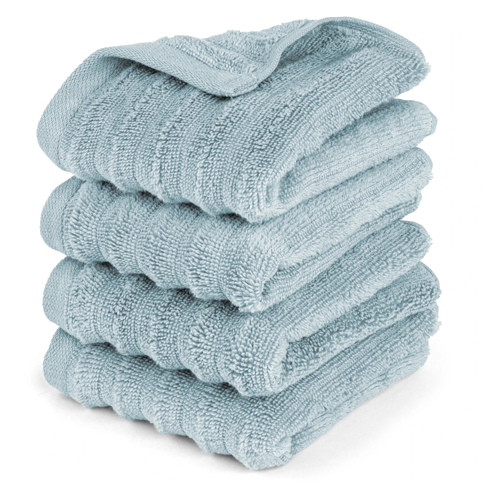 Gästehandtuch "Waves" - Blaugrau / 4x 30x50cm Pure Label