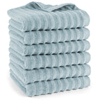 Handtuch "Waves" - Anthrazit / 4x 50x100cm Pure Label