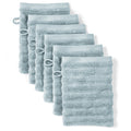 Waschlappen "Waves" - Blaugrau / 6x 16x21cm Pure Label