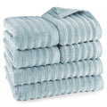 Handtuch Sets "Waves" - Anthrazit / 4x30x50 + 4x50x100 + 2x70x140 cm Pure Label
