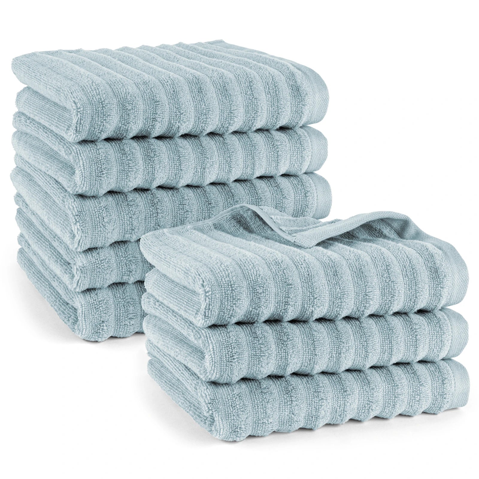 Handtuch "Waves" - Anthrazit / 4x 50x100cm Pure Label