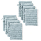 Waschlappen "Waves" - Anthrazit / 4x 16x21cm Pure Label