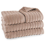 Handtuch Sets "Waves" - Anthrazit / 4x30x50 + 4x50x100 + 2x70x140 cm Pure Label