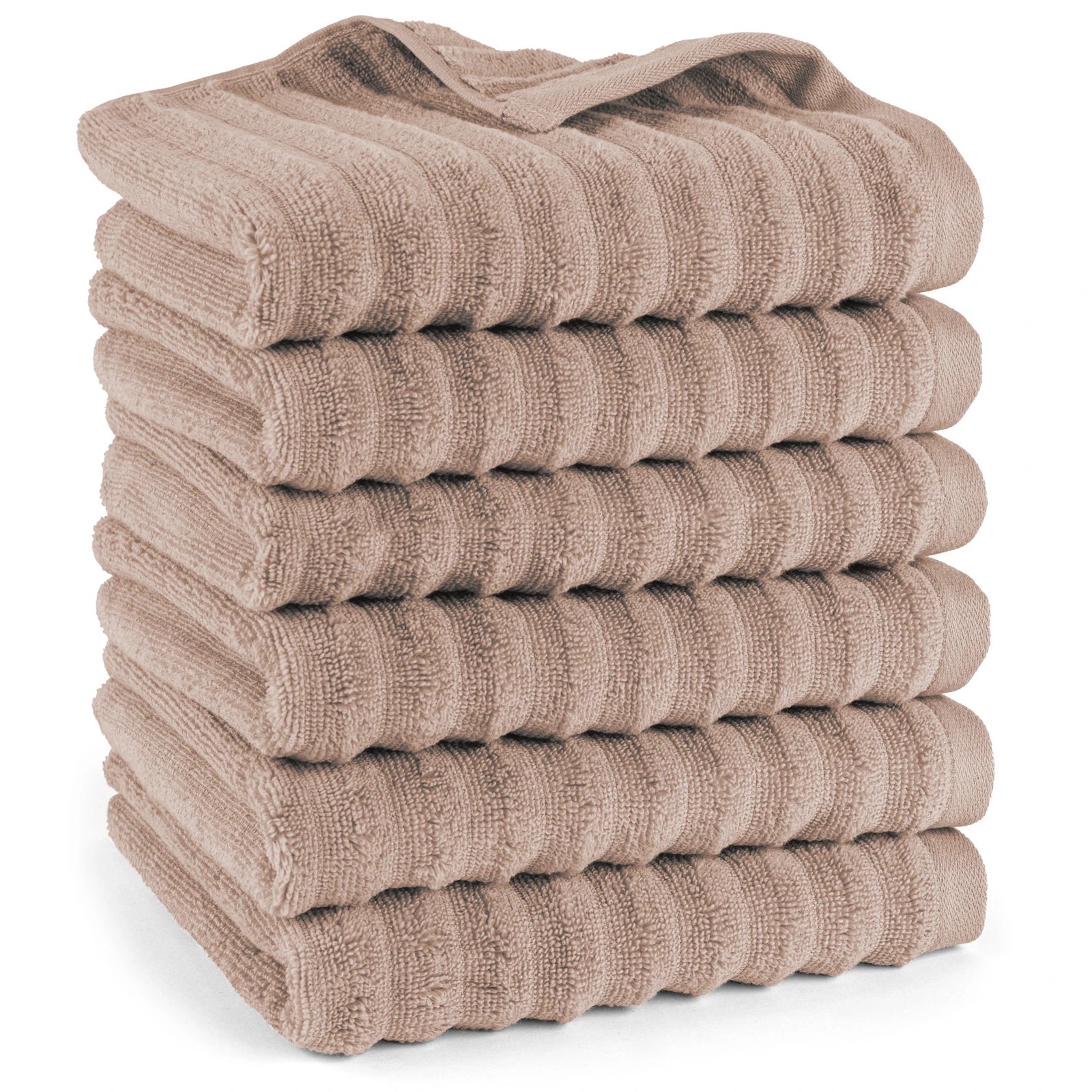 Handtuch "Waves" - Anthrazit / 4x 50x100cm Pure Label