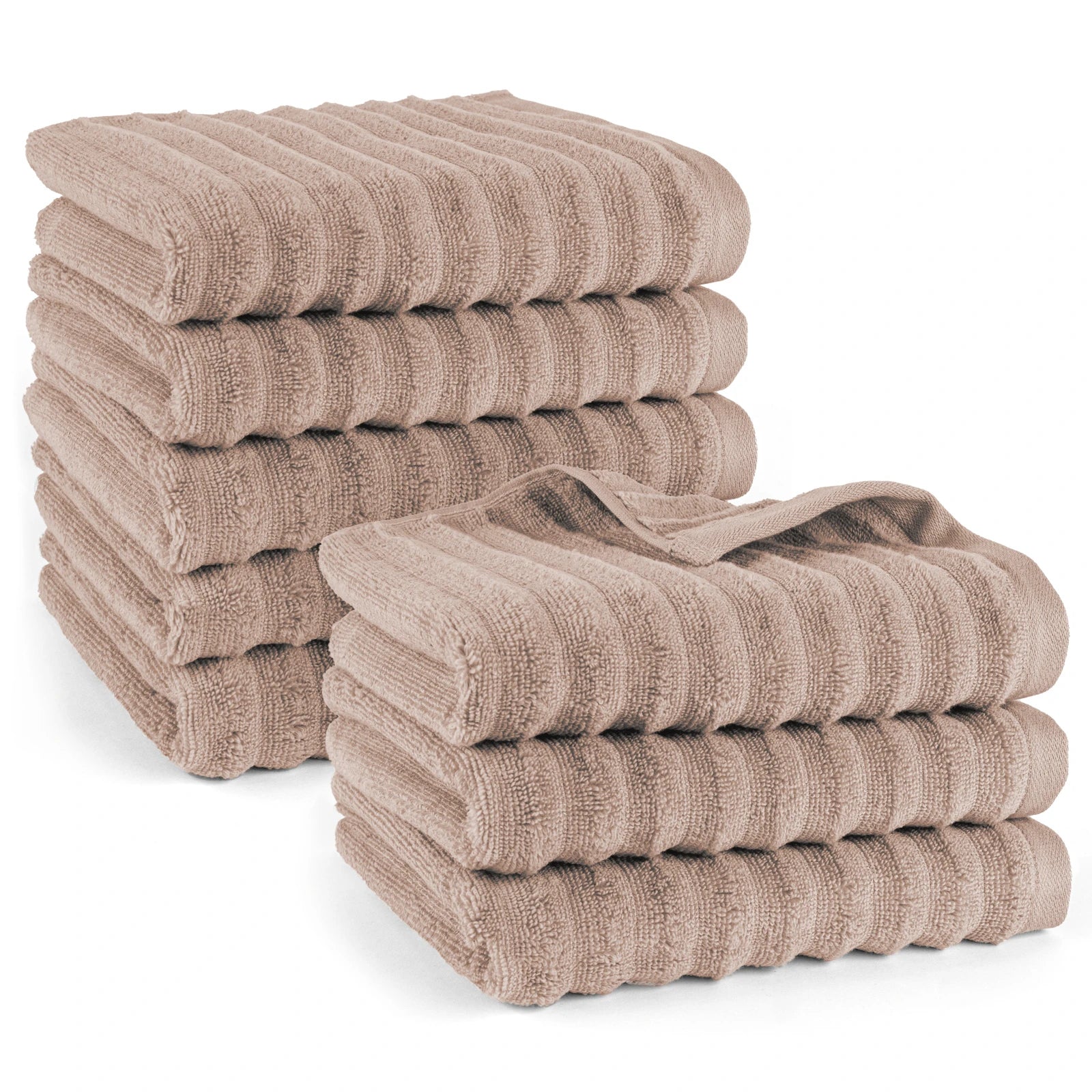 Handtuch "Waves" - Anthrazit / 4x 50x100cm Pure Label