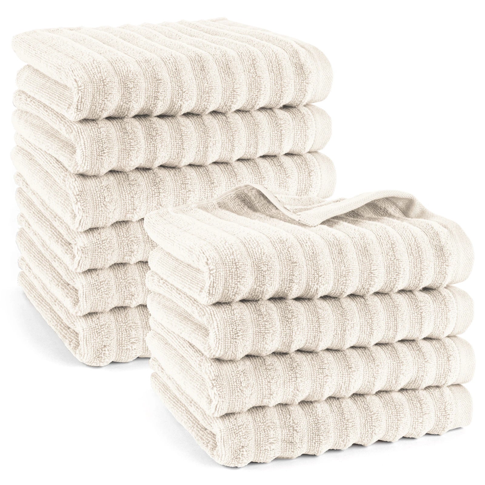 Handtuch "Waves" - Anthrazit / 4x 50x100cm Pure Label