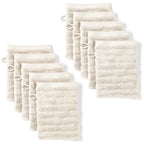Waschlappen "Waves" - Anthrazit / 4x 16x21cm Pure Label