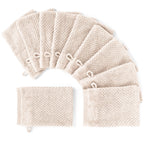 Waschlappen "Popcorn" - Anthrazit / 4x 16x21cm Pure Label