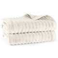 Duschtuch "Waves" - Creme / 2x 70x140cm Pure Label
