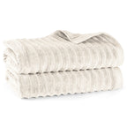 Duschtuch "Waves" - Creme / 2x 70x140cm Pure Label