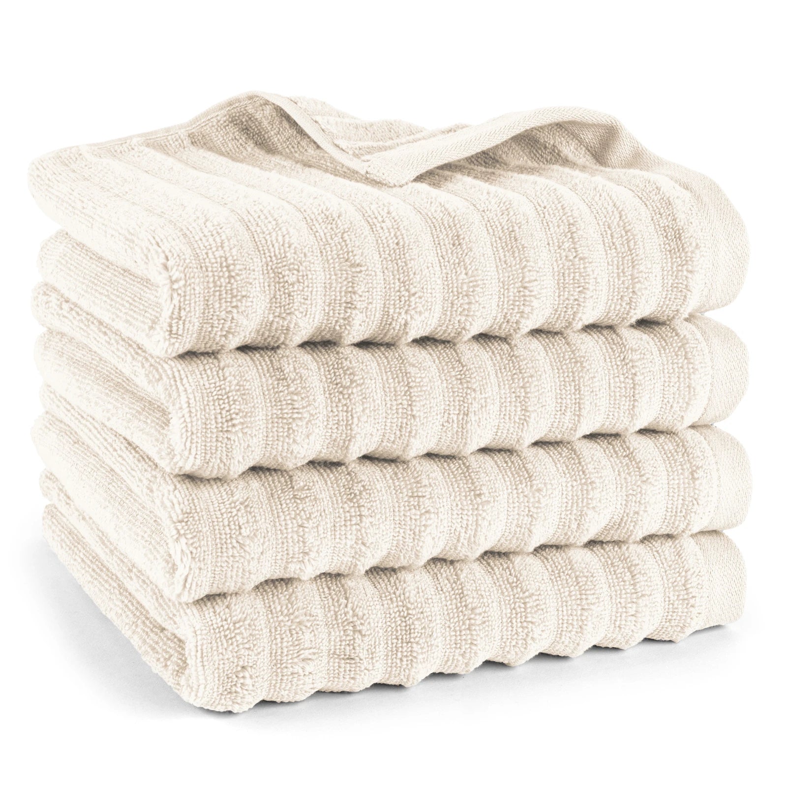 Handtuch "Waves" - Anthrazit / 4x 50x100cm Pure Label