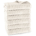 Duschtuch "Waves" - Creme / 6x 70x140cm Pure Label