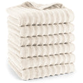 Handtuch "Waves" - Anthrazit / 4x 50x100cm Pure Label