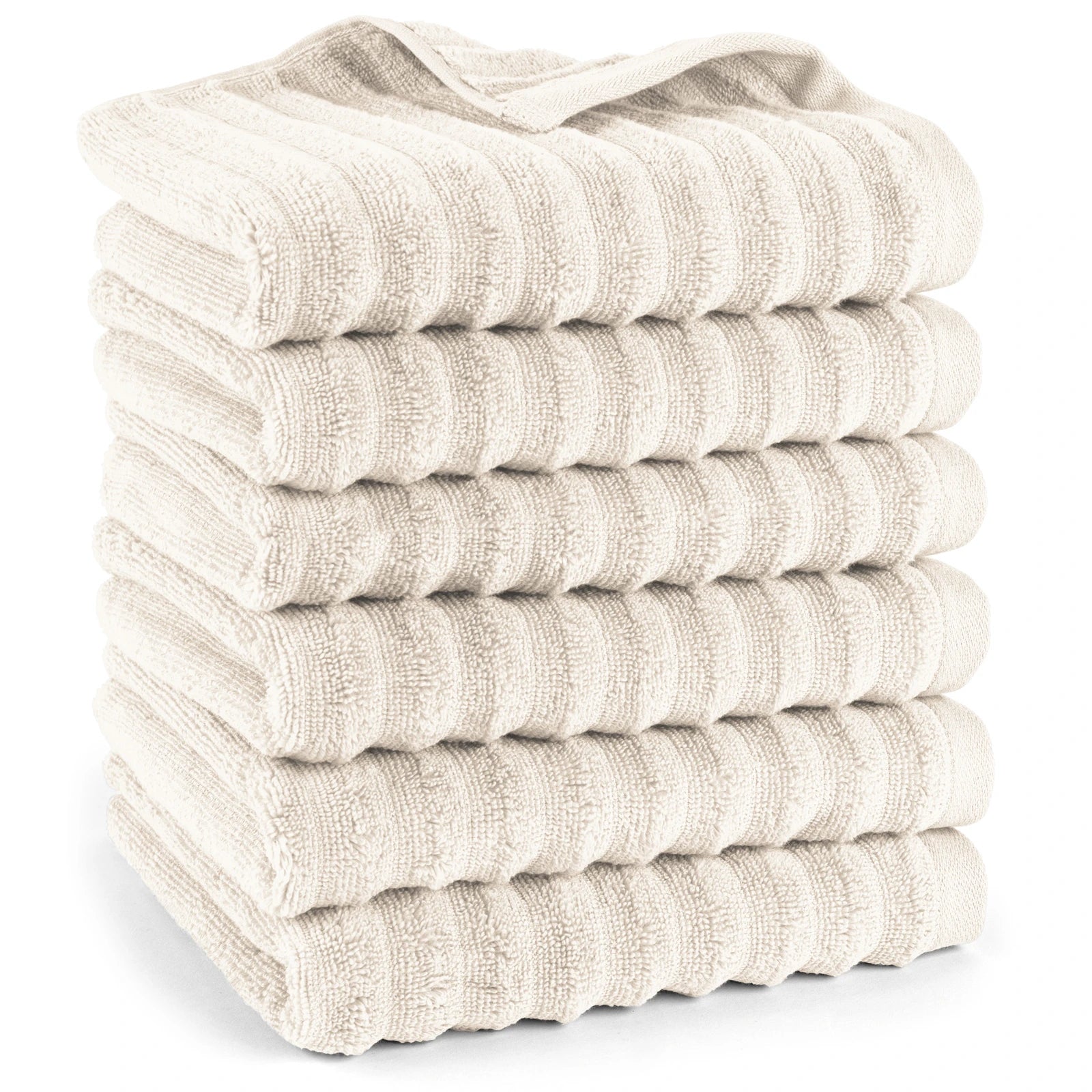 Handtuch "Waves" - Anthrazit / 4x 50x100cm Pure Label