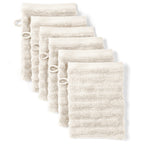 Waschlappen "Waves" - Creme / 6x 16x21cm Pure Label
