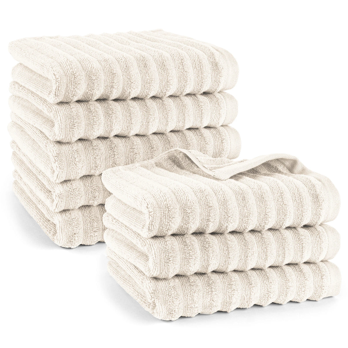 Handtuch Set Waves – 100 % Baumwolle, Premium Frottee