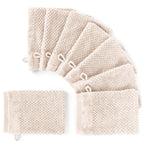 Waschlappen "Popcorn" - Anthrazit / 4x 16x21cm Pure Label