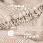 Musselin Tagesdecke - Weiß / 130x170cm Pure Label