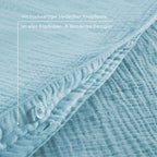 Musselin Bettwäsche Sets - Anthrazit / 2x135x200 + 2x40x80 cm Pure Label