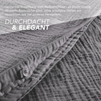 Musselin Bettwäsche Sets - Anthrazit / 2x135x200 + 2x40x80 cm Pure Label