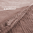 Musselin Bettwäsche Sets - Anthrazit / 2x135x200 + 2x40x80 cm Pure Label