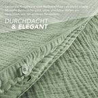 Musselin Bettwäsche Sets - Anthrazit / 2x135x200 + 2x40x80 cm Pure Label