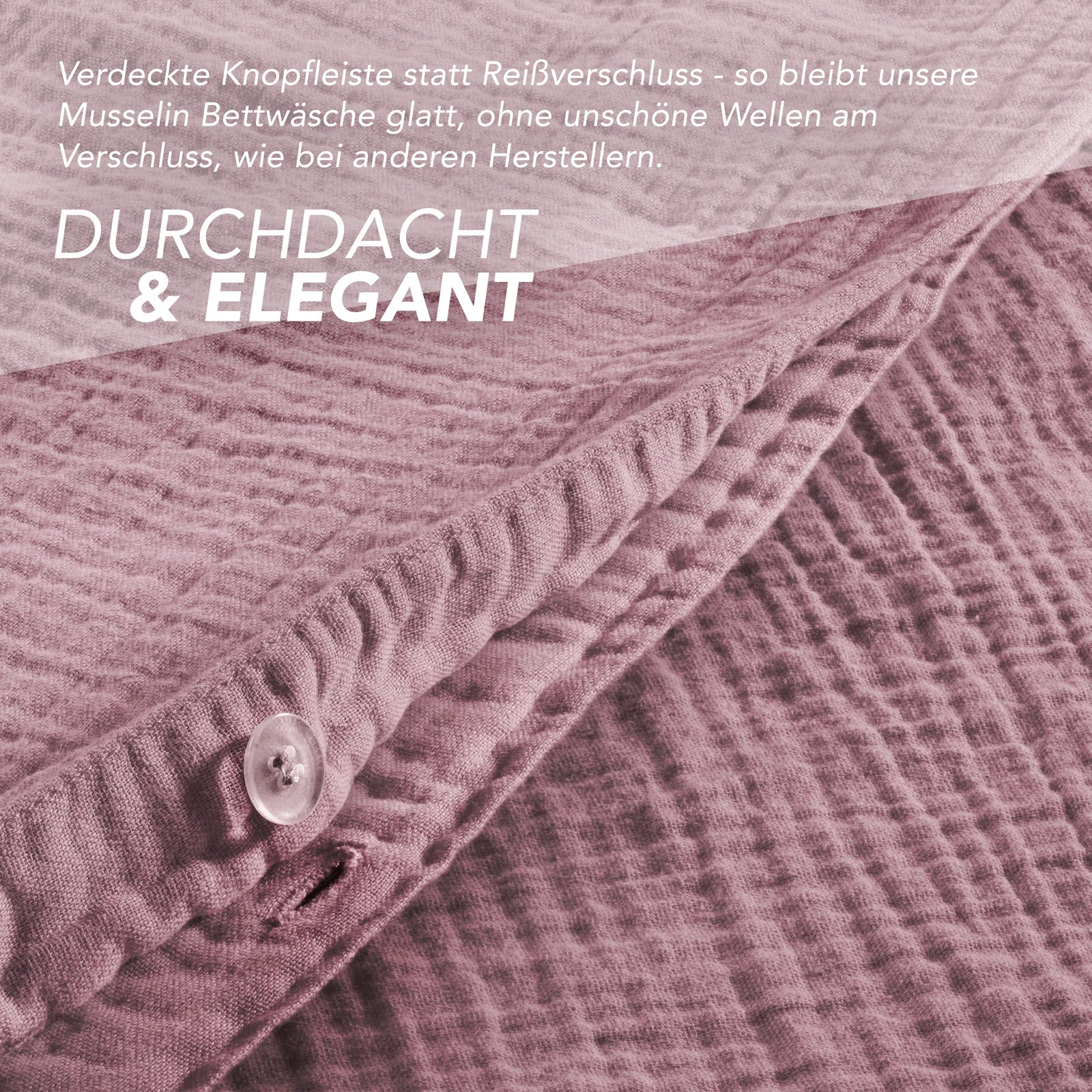 Musselin Bettwäsche Sets - Anthrazit / 2x135x200 + 2x40x80 cm Pure Label