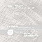 Musselin Bettwäsche Sets - Anthrazit / 2x135x200 + 2x40x80 cm Pure Label