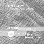 Musselin Bettwäsche Sets - Anthrazit / 2x135x200 + 2x40x80 cm Pure Label