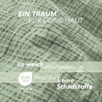 Musselin Bettwäsche Sets - Anthrazit / 2x135x200 + 2x40x80 cm Pure Label