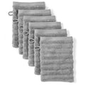 Waschlappen "Waves" - Dunkelgrau / 6x 16x21cm Pure Label